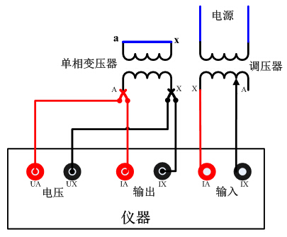 單相變壓器試驗接線圖